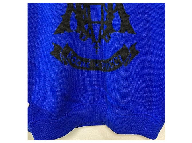 Autre Marque Koche×Emilio Pucci Jacquard-Strickpullover Blau - Ansicht 3