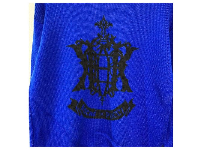 Autre Marque Koche×Emilio Pucci Jacquard-Strickpullover Blau - Ansicht 4