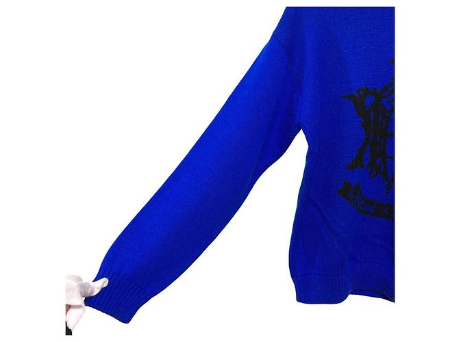 Autre Marque Koche×Emilio Pucci Jacquard-Strickpullover Blau - Ansicht 5