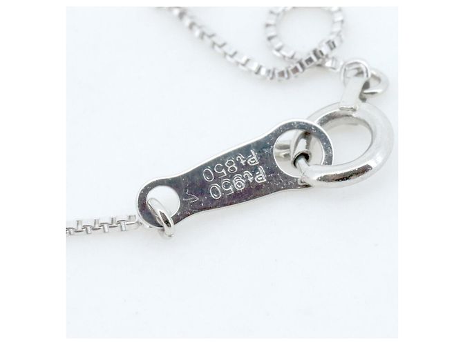 Autre Marque Vendome Aoyama Pt950 Pt850 Diamant-Halskette Silber - Ansicht 4