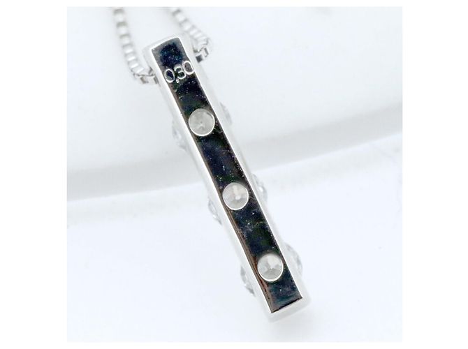 Autre Marque Vendome Aoyama Pt950 Pt850 Diamant-Halskette Silber - Ansicht 5