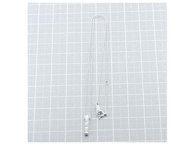 Autre Marque Vendome Aoyama Pt950 Pt850 Diamant-Halskette Silber - Ansicht 6
