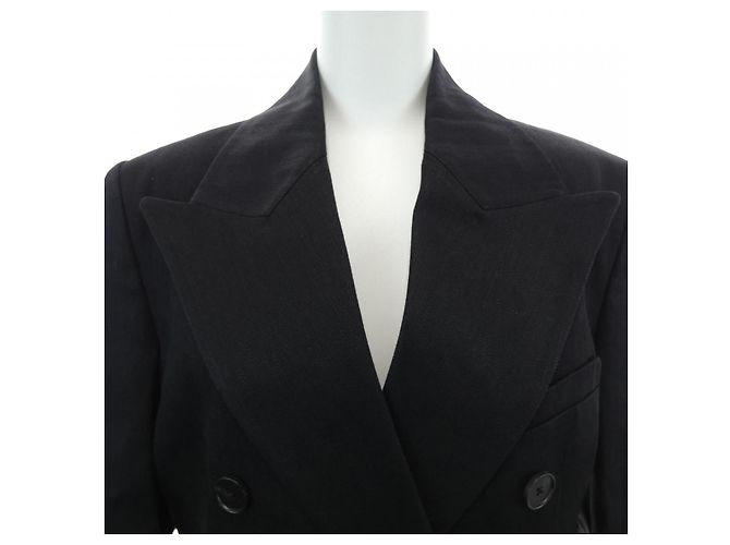 Autre Marque Chaqueta negra GIA STUDIOS Negro - vista 5
