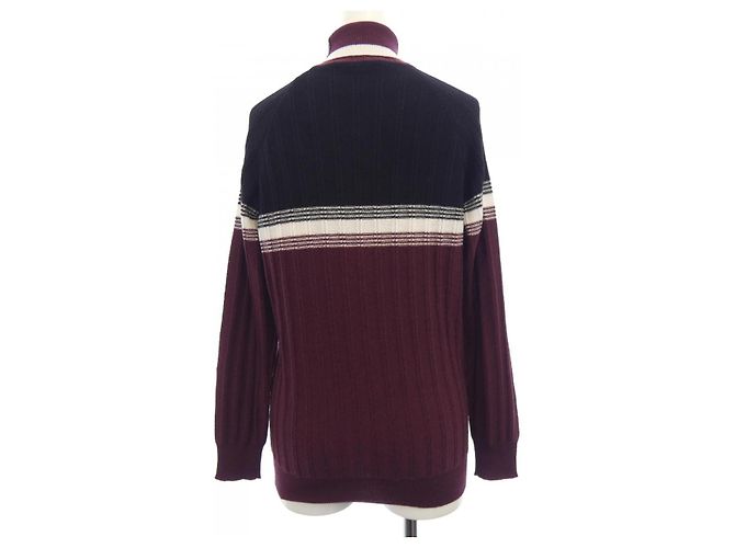 Autre Marque Plan C DVCMB54KG0FW015 Malha de cashmere Preto Vermelho - vista 2