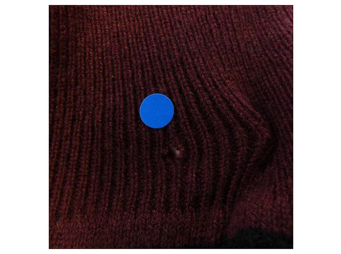 Autre Marque Plan C DVCMB54KG0FW015 Malha de cashmere Preto Vermelho - vista 7