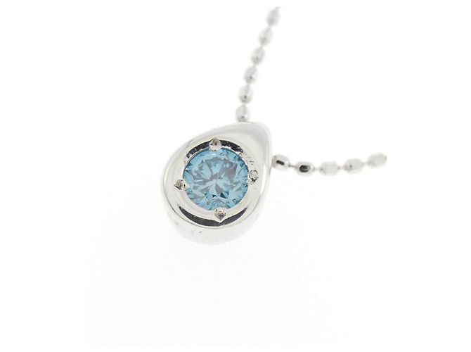 Autre Marque Collar de oro blanco Au750 y diamantes Plata - vista 3