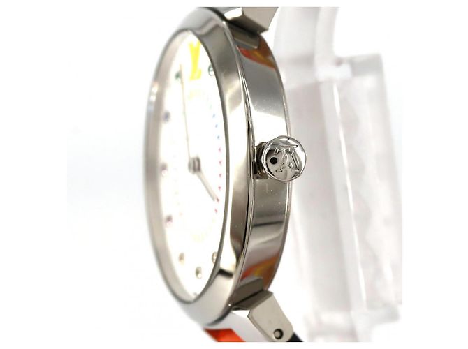 Louis Vuitton Tambour Slim Stainless Steel Silber - Ansicht 3