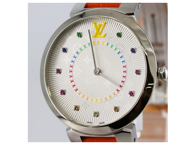 Louis Vuitton Tambour Slim Stainless Steel Silber - Ansicht 4