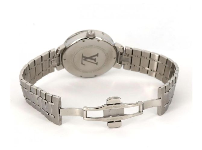 Louis Vuitton Tambour Moon Dual Time Stainless Steel Silvery - view 6