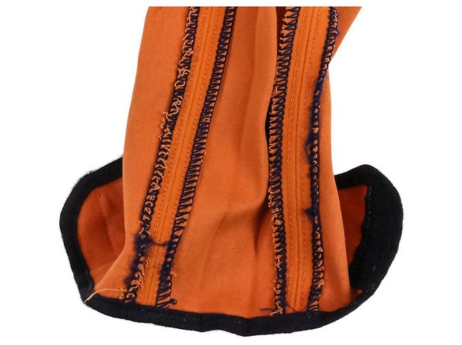Hermès 44 Jodhpur-Hose Orange Marineblau - Ansicht 12