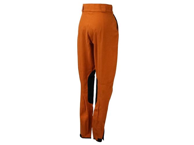 Hermès 44 Jodhpur-Hose Orange Marineblau - Ansicht 5