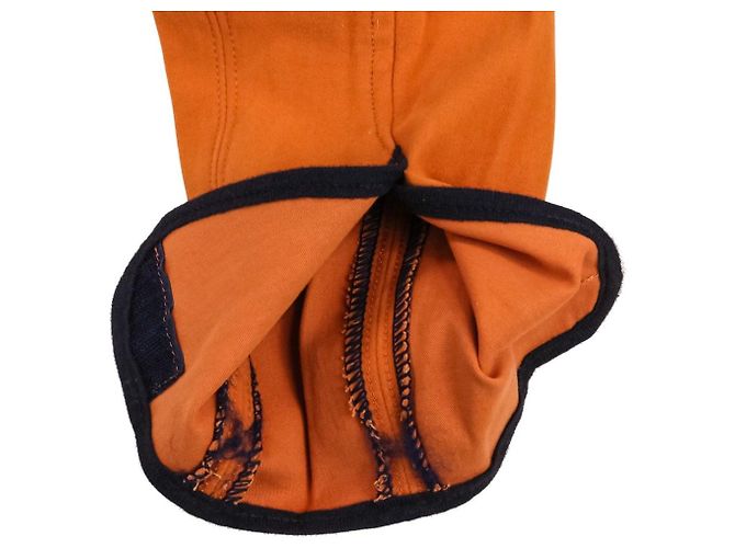 Hermès 44 Jodhpur-Hose Orange Marineblau - Ansicht 7