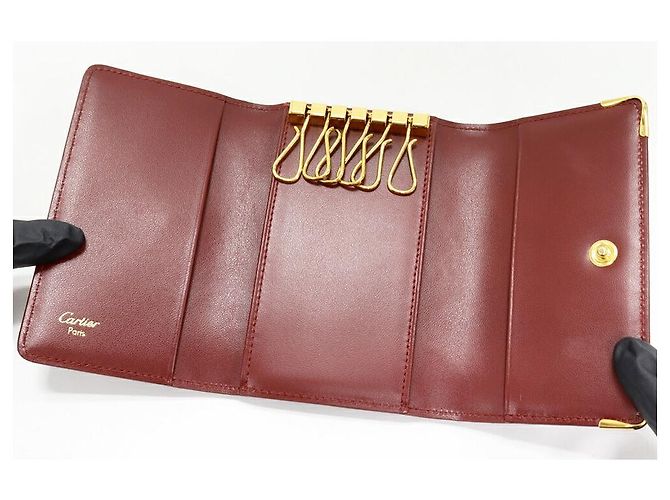 Cartera para 6 llaves Cartier Must Line de becerro Castaño - vista 3