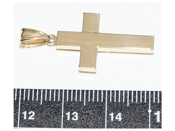 Autre Marque Pendente Croce in Onice Au750 D'oro - vista 3
