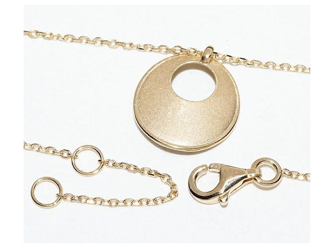 Autre Marque Collana con pendente a cerchio in diamanti Au750 D'oro - vista 4