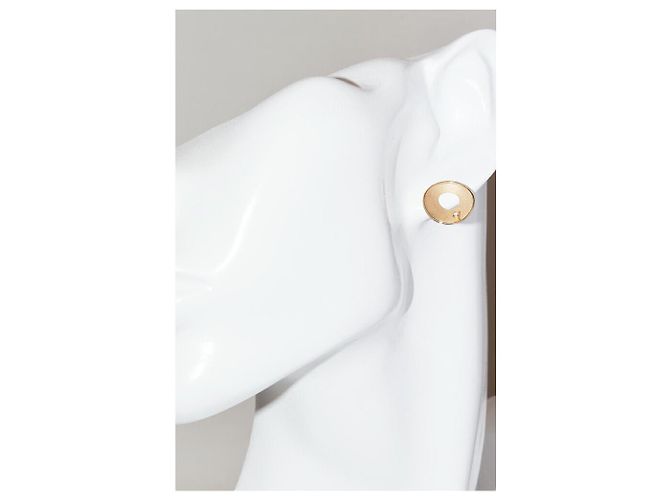 Autre Marque Pendientes de diamante Au750 Dorado - vista 2