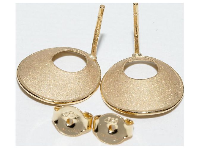 Autre Marque Pendientes de diamante Au750 Dorado - vista 4
