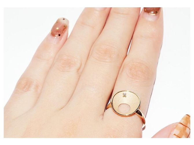 Autre Marque Au750 Diamantring Golden - Ansicht 6