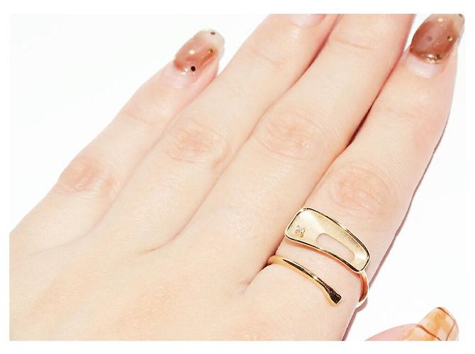 Autre Marque LuxUness Au750 Diamantring in Gold Golden - Ansicht 6