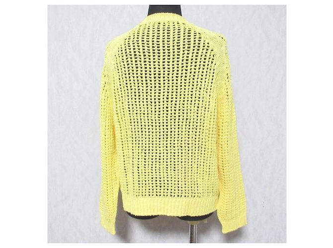 Autre Marque Jersey de punto mesh cuello redondo RIVE DROITE Amarillo - vista 2