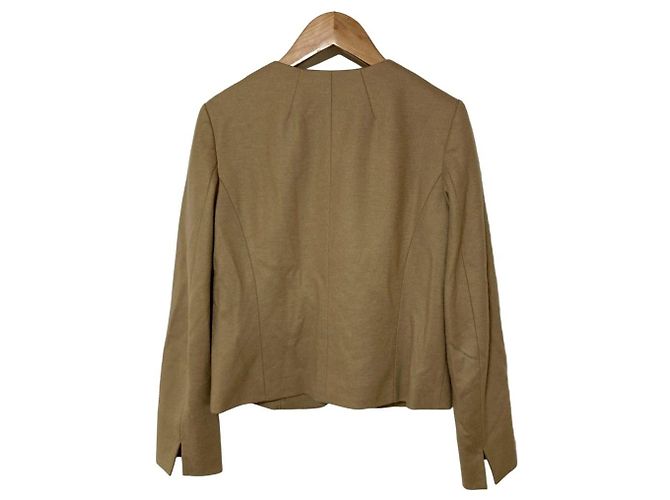 Autre Marque Giacca senza colletto UNTITLED Beige - vista 2