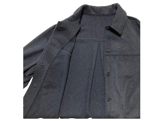 Autre Marque green label relaxing Shaggy Shirt Jacket Nero - vista 3