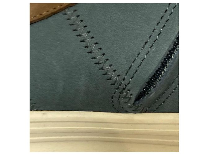 Autre Marque NO NAME SHAKE MID CUT Nubuk-Sneaker Braun Weiß Blau - Ansicht 11