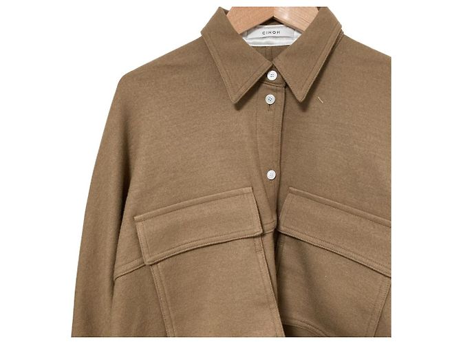 Autre Marque Giacca camicia CPO CINOH Marrone - vista 3