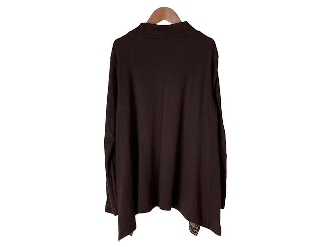 Autre Marque Olleborebla Alberobello Rollkragenpullover mit Animal-Print Braun - Ansicht 2