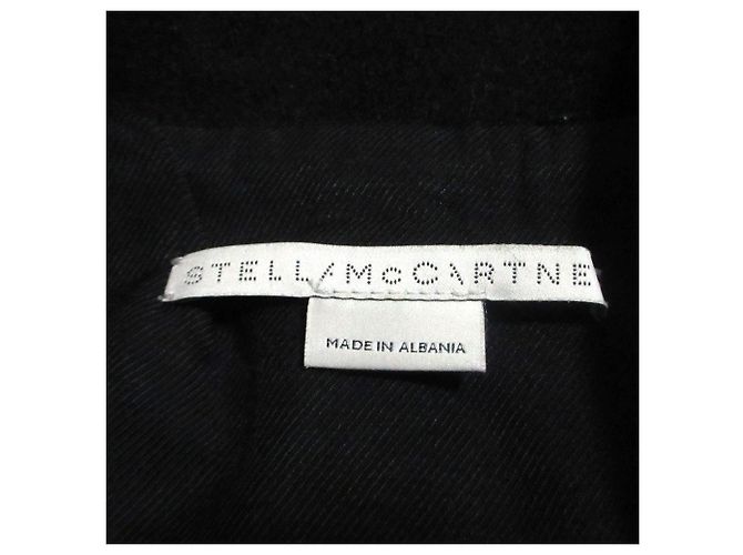 Stella Mc Cartney Abrigo de lana cruzado Stella McCartney Negro - vista 8