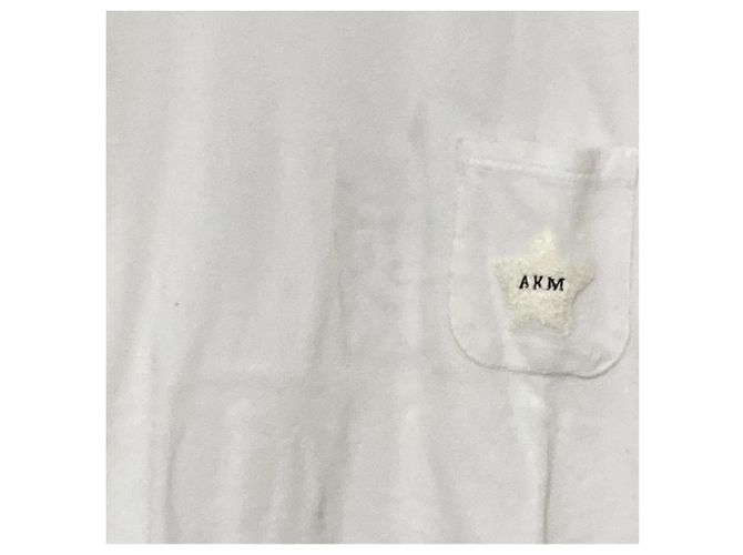 Autre Marque Camiseta con bolsillo AKM Camiseta de algodón Blanco - vista 2