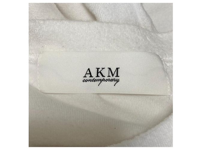 Autre Marque Camiseta con bolsillo AKM Camiseta de algodón Blanco - vista 4