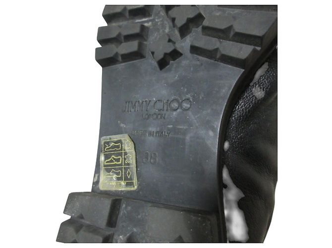 Jimmy Choo HAVANA FLAT Leder Stiefeletten Schwarz - Ansicht 10