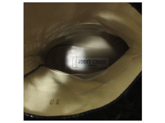 Jimmy Choo HAVANA FLAT Leder Stiefeletten Schwarz - Ansicht 4