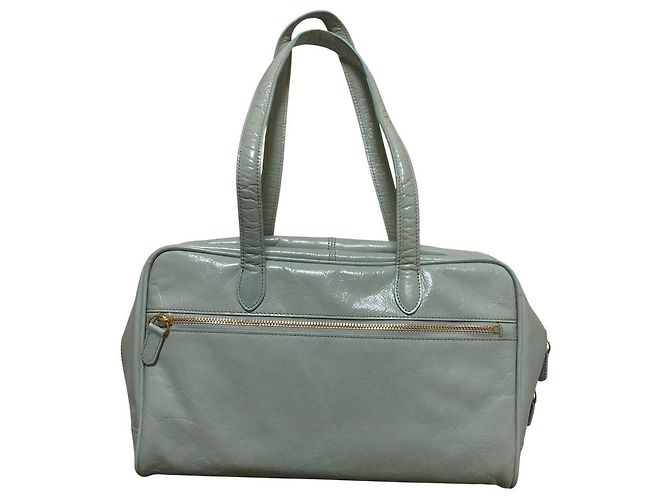 Autre Marque chiiiibag NEW Boston Leather Boston Bag Blau Hellblau - Ansicht 2