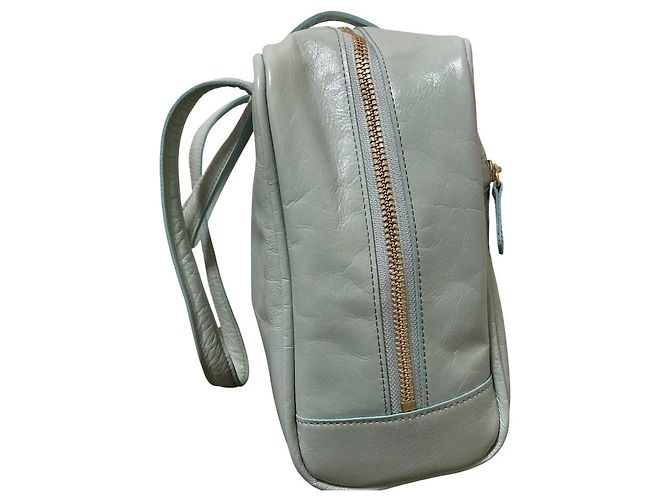 Autre Marque chiiiibag NEW Boston Leather Boston Bag Blau Hellblau - Ansicht 3
