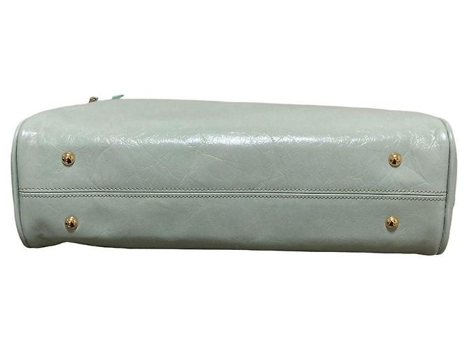 Autre Marque chiiiibag NEW Boston Leather Boston Bag Blau Hellblau - Ansicht 4
