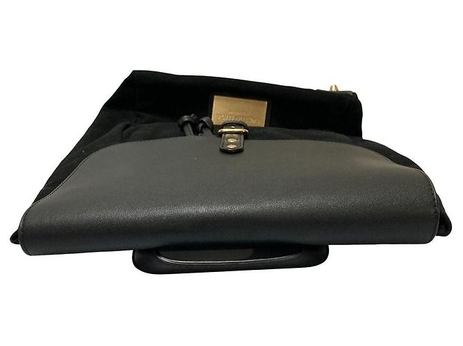 Autre Marque Zaino Gaston Luga Canvas Leather Nero D'oro - vista 5