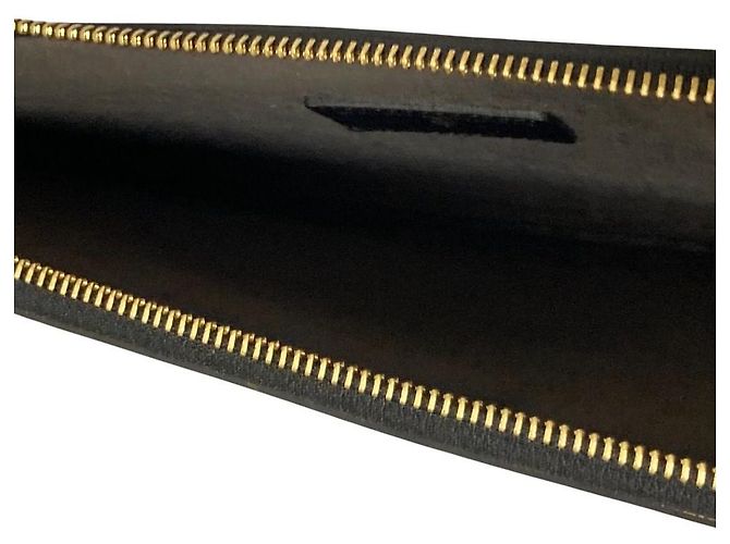 Autre Marque Clutch in pelle e rafia HELEN KAMINSKI Nero D'oro Porpora - vista 9
