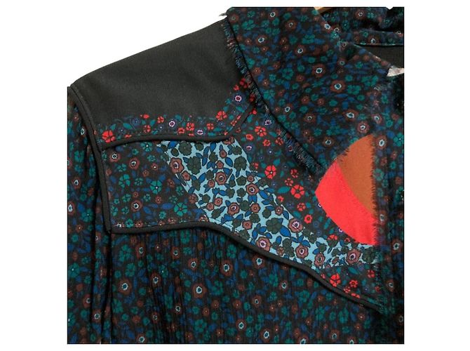 Abito Coach 100% Silk con stampa floreale Blu Blu navy - vista 2