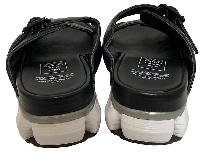 Autre Marque Sandali Maison Mihara Yasuhiro Double Buckle Nero - vista 3