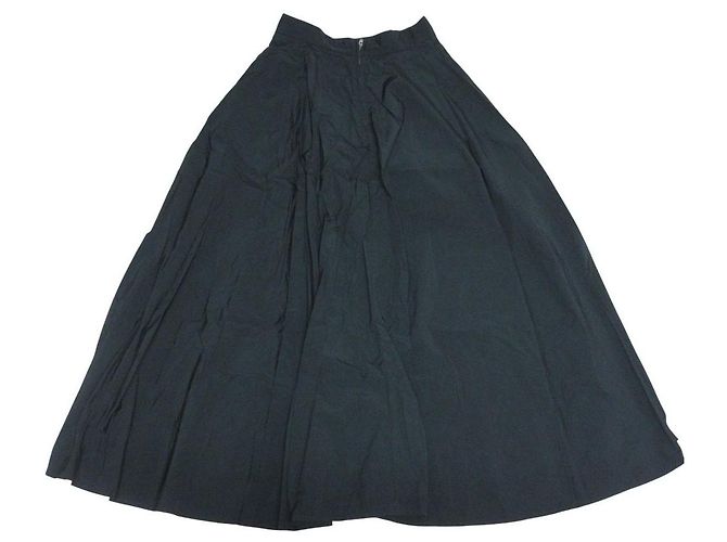 Autre Marque Falda acampanada ATON HAND DYED NYLON Negro - vista 2
