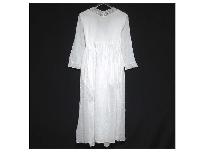 Autre Marque Vestido de renda e voile de algodão NE QUITTEZ PAS Branco - vista 2
