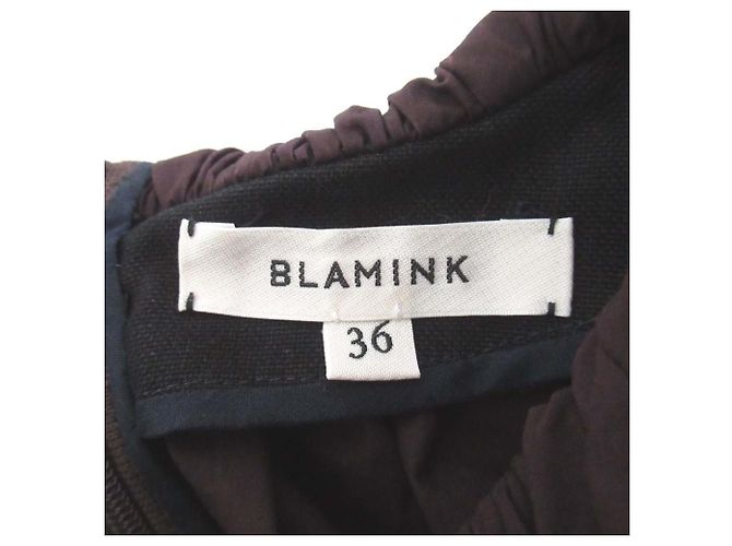 Autre Marque Abito in cotone Blamink Marrone - vista 7