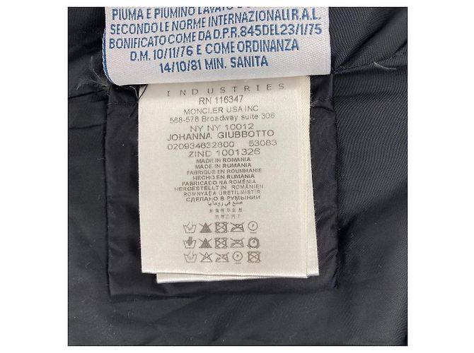 Abrigo de plumón Moncler JOHANNA Negro - vista 12