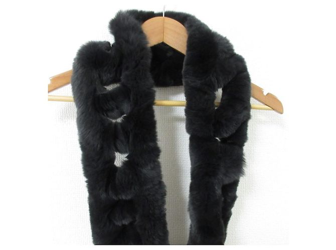 Autre Marque Cuello de piel de conejo Rex AMACA Castaño - vista 4