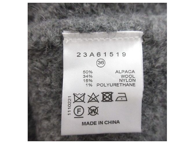 Autre Marque LE CIEL BLEU Tricô de Lã de Alpaca com Decote em V Marrom - vista 8