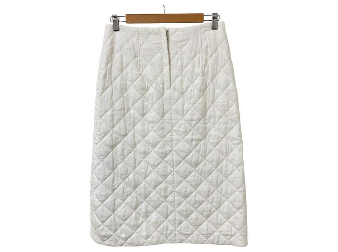 Falda acolchada de jacquard Jil Sander Blanco - vista 2