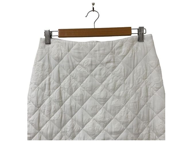 Falda acolchada de jacquard Jil Sander Blanco - vista 3