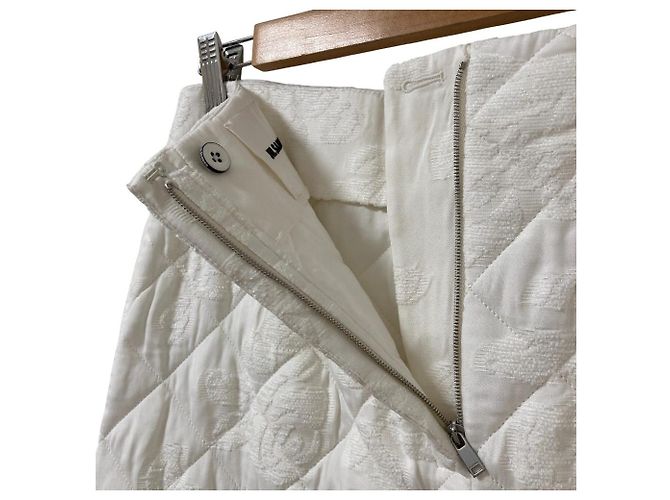 Falda acolchada de jacquard Jil Sander Blanco - vista 4